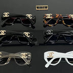 Chanel CC Rounded-Square Polarized Sunglasses