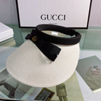 Luxury Gucci Bow Sun Visor Hat for Women