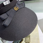 Luxury Gucci Bow Sun Visor Hat for Women