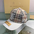 Burberry Baseball Cap Classic Check Embroidered