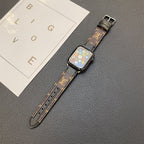 Luxury Louis Vuitton Apple Watch Band – Stitched Monogram Leather Strap