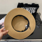 Luxury Prada Raffia Straw Sun Hat for Women