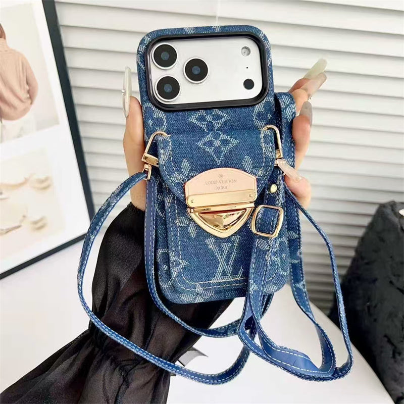 Louis Vuitton iPhone 17 Pro Max Case With Strap – Luxury Designer Crossbody Cover