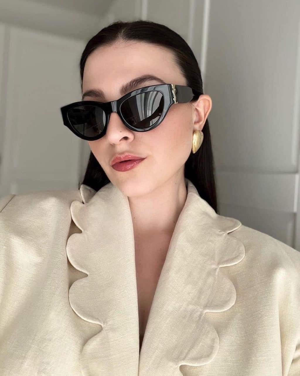 MIU MIU Sculpted Cat-Eye Polarized Sunglasses | Luxury UV400