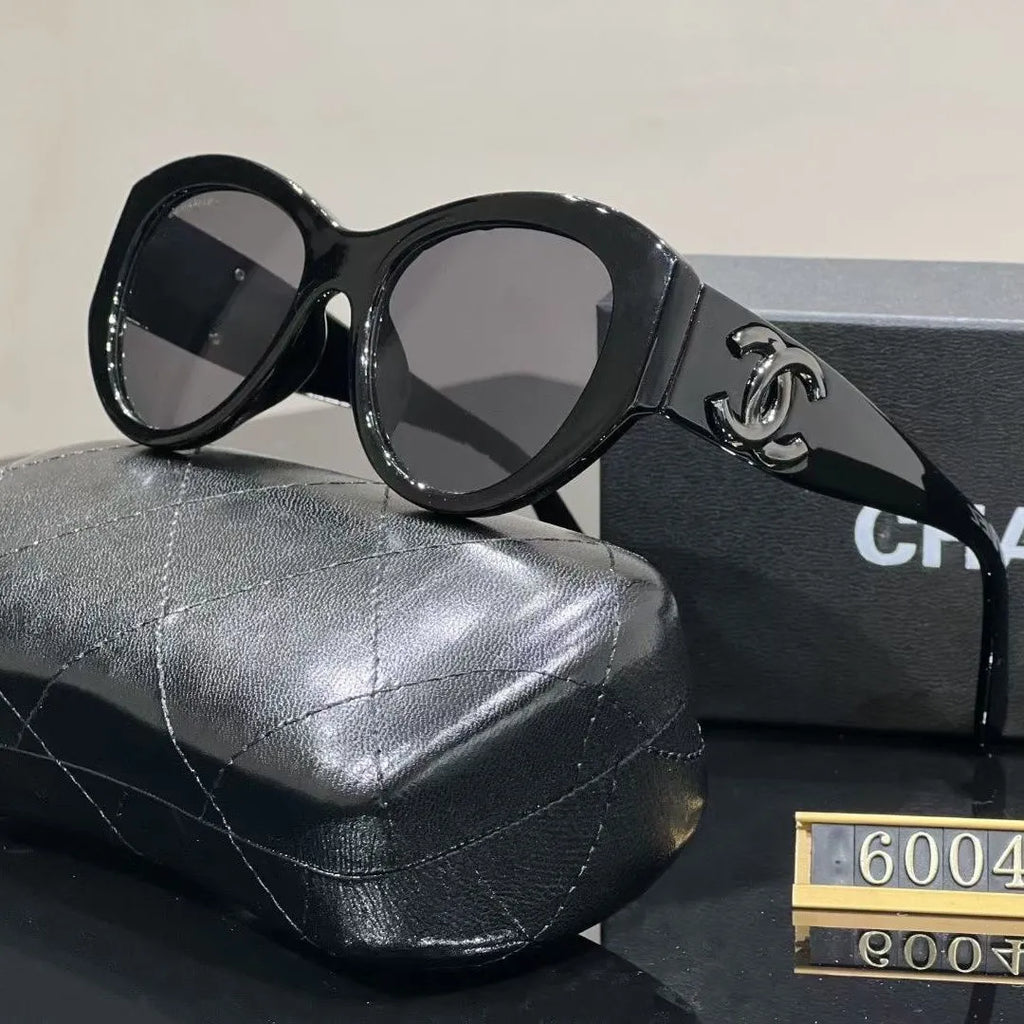 Chanel CC Rounded-Square Polarized Sunglasses