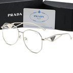 Prada Triangle Logo Aviator Polarized Sunglasses