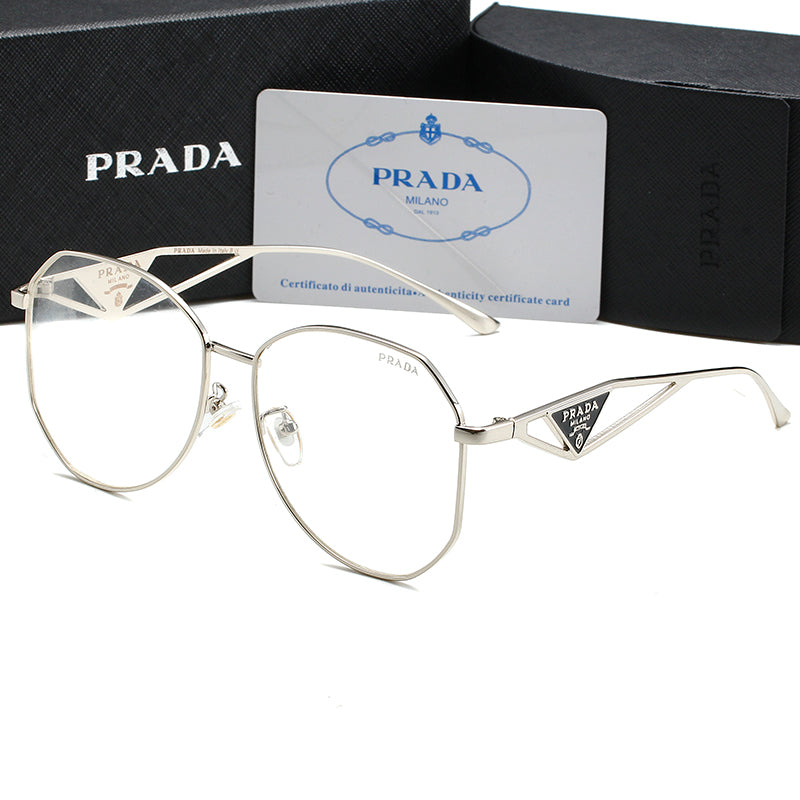 Prada Triangle Logo Aviator Polarized Sunglasses