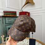 Luxury Louis Vuitton Monogram Bucket Hat & Cap Set
