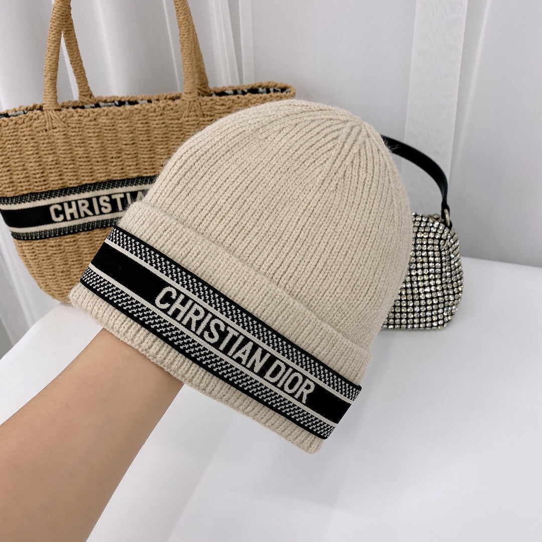 Dior Oblique Wool Knit Beanie | Luxury Designer Winter Hat