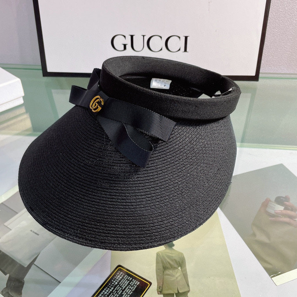 Luxury Gucci Bow Sun Visor Hat for Women