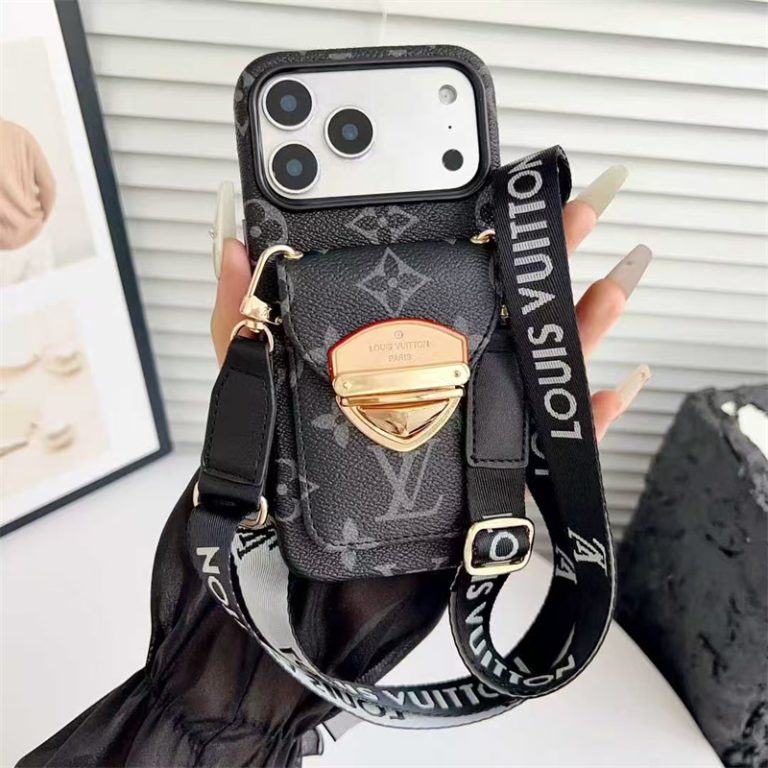 Louis Vuitton iPhone 17 Pro Max Case With Strap – Luxury Designer Crossbody Cover