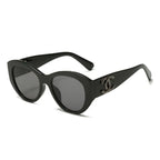 Chanel CC Rounded-Square Polarized Sunglasses