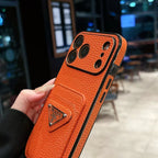 Prada iPhone 18 Pro Max MagSafe Card Holder Case – Designer Wallet Cover
