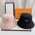 Prada Triangle Logo Quick-Drying Bucket Hat