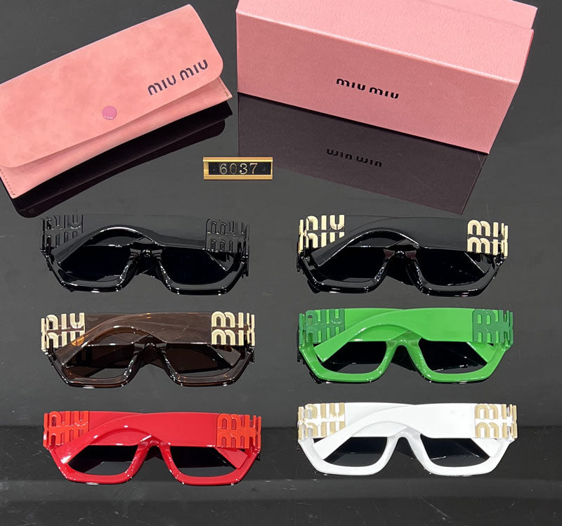 MIU MIU Fashion Square Polarized Sunglasses | Luxury Designer UV400 Eyewear