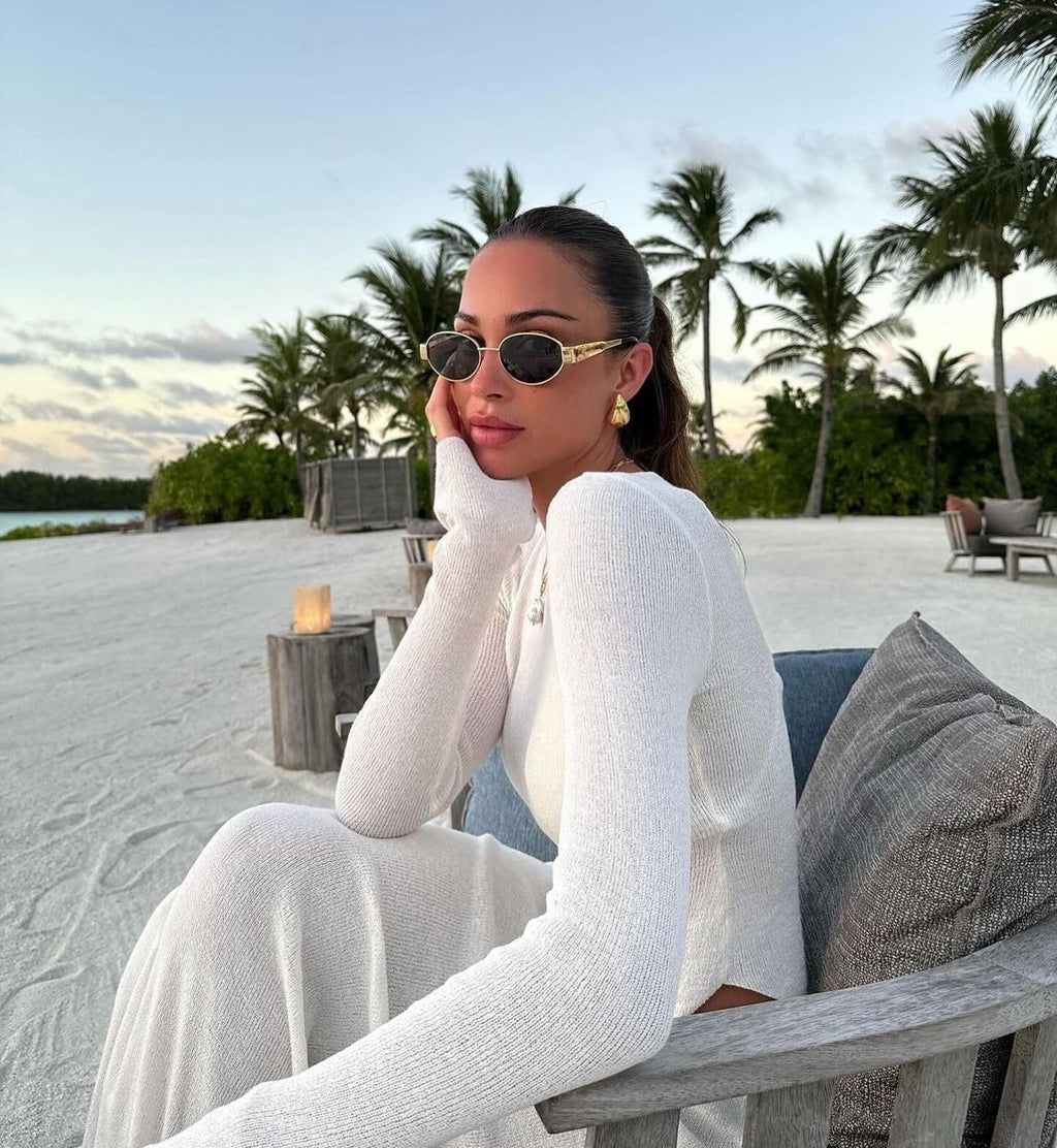 CELINE Round Metal Polarized Sunglasses | Luxury UV400 Eyewear