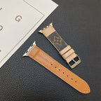 Luxury Louis Vuitton Apple Watch Band – Stitched Monogram Leather Strap
