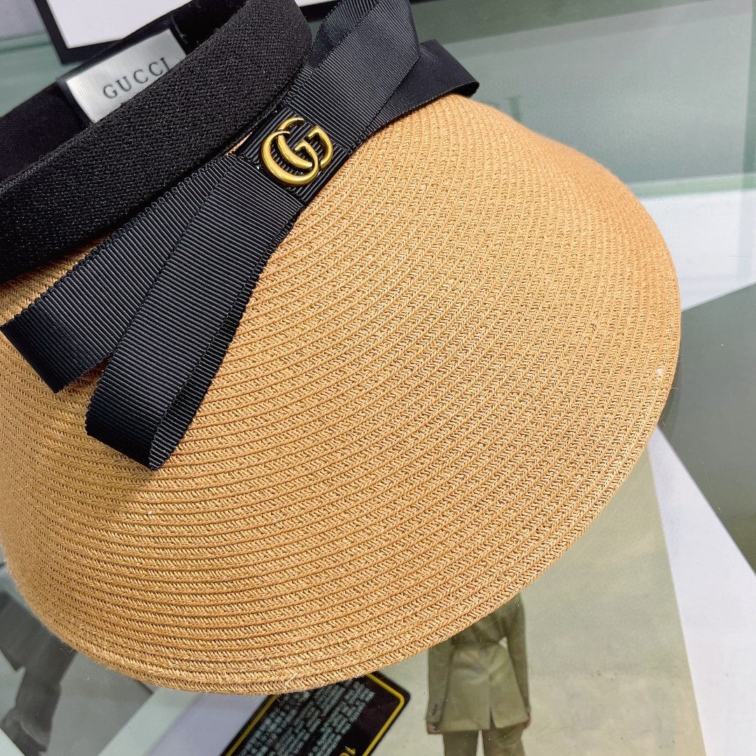 Luxury Gucci Bow Sun Visor Hat for Women
