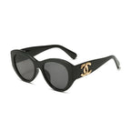 Chanel CC Rounded-Square Polarized Sunglasses