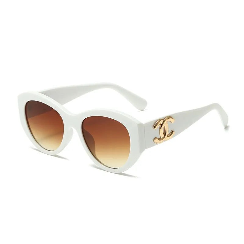 Chanel CC Rounded-Square Polarized Sunglasses