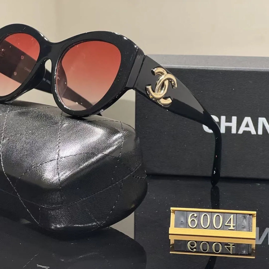 Chanel CC Rounded-Square Polarized Sunglasses