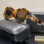 Chanel CC Rounded-Square Polarized Sunglasses