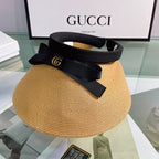 Luxury Gucci Bow Sun Visor Hat for Women
