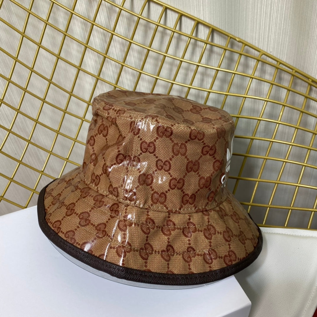 Adidas x Gucci Crystal Canvas Trefoil Bucket Hat