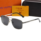 Neutral Watermark Metal Polarized Sunglasses