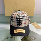 Burberry Baseball Cap Classic Check Embroidered