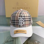 Burberry Baseball Cap Classic Check Embroidered