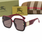 Burberry Vintage Check Square Polarized Sunglasses | Luxury Designer UV400 Eyewear