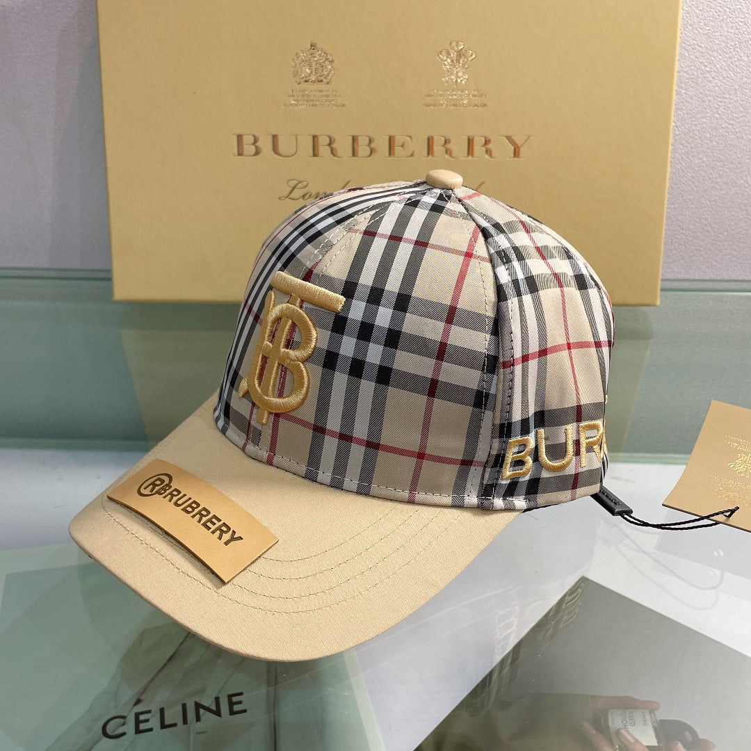 Burberry Baseball Cap Classic Check Embroidered