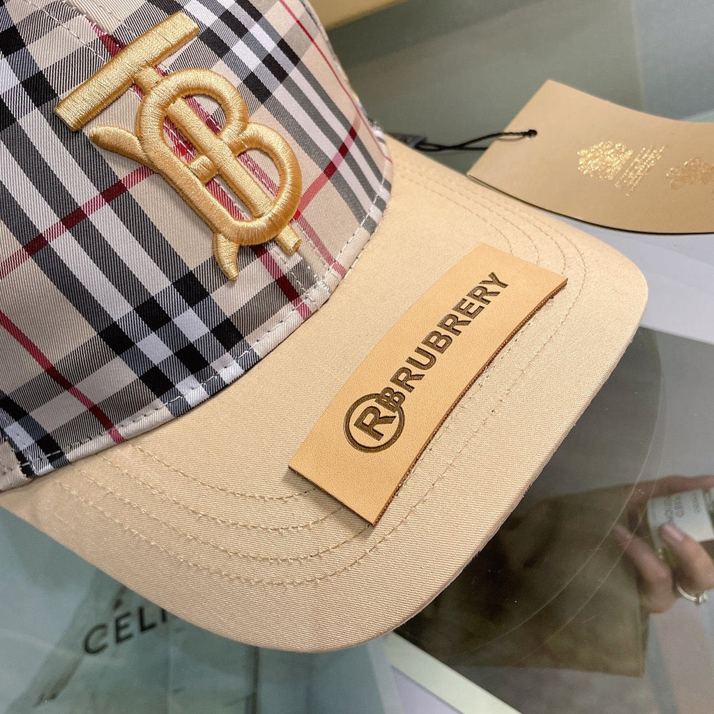 Burberry Baseball Cap Classic Check Embroidered