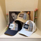 Burberry Check Embroidered Baseball Cap