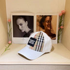 Burberry Check Embroidered Baseball Cap