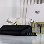 CELINE Triomphe Square Metal Sunglasses | Luxury UV400 Eyewear