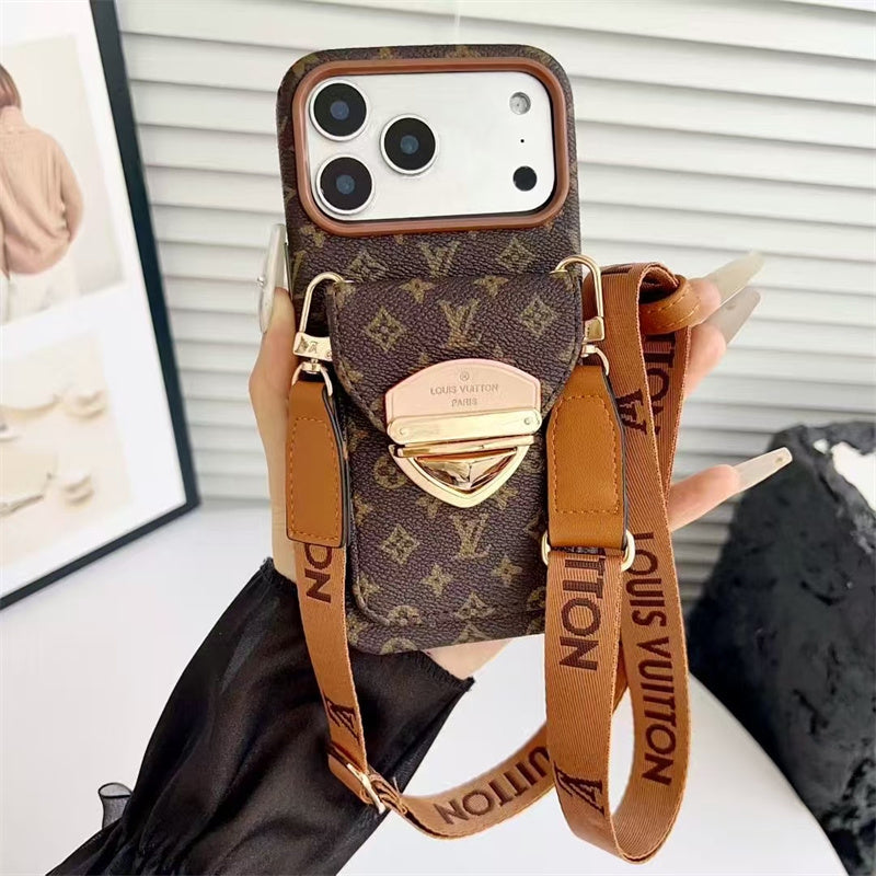 Louis Vuitton iPhone 17 Pro Max Case With Strap – Luxury Designer Crossbody Cover