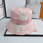 Christian Dior Embroidered Webbing Pattern Bucket Hat