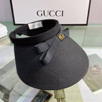 Luxury Gucci Bow Sun Visor Hat for Women