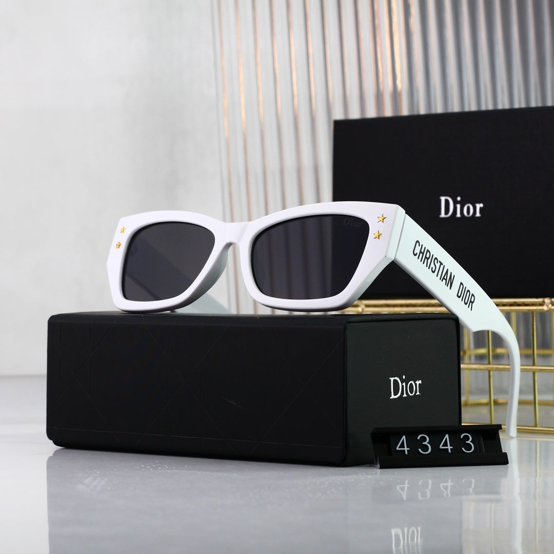 DIOR Embossed Rectangular Sunglasses | Luxury UV400 Designer Eyewear