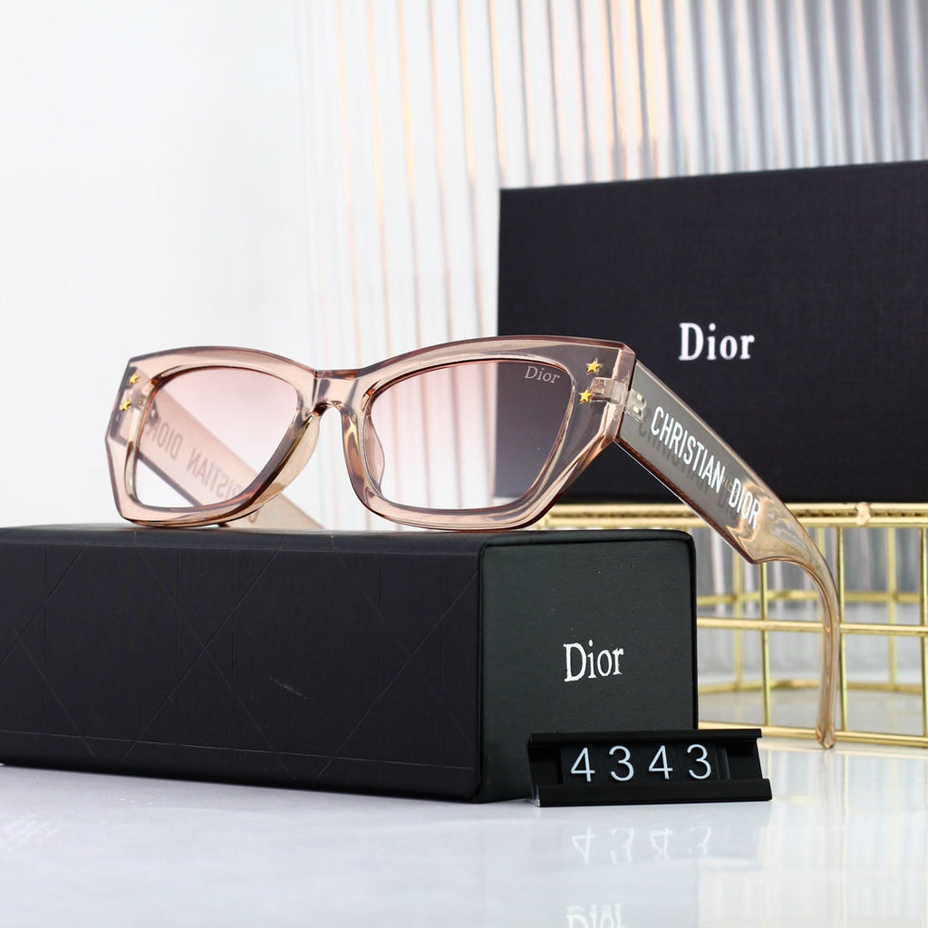 DIOR Embossed Rectangular Sunglasses | Luxury UV400 Designer Eyewear