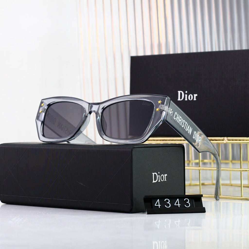 DIOR Embossed Rectangular Sunglasses | Luxury UV400 Designer Eyewear