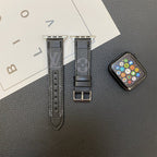 Luxury Louis Vuitton Apple Watch Band – Stitched Monogram Leather Strap