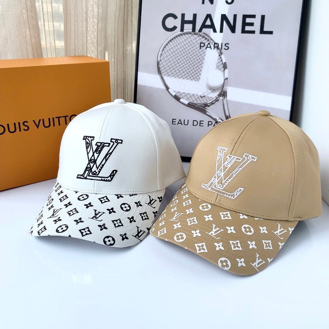 Louis Vuitton Monogram Embroidered Baseball Cap