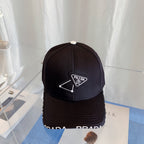 Prada Premium Cotton Embroidered Baseball Cap for Men & Women