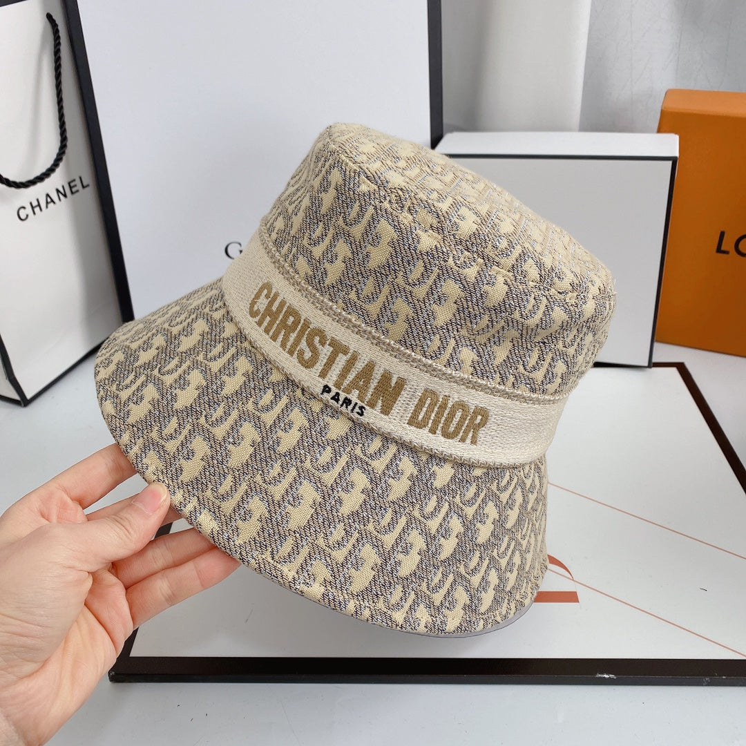 Dior Oblique Logo Jacquard Bucket Hat for Men & Women