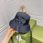 Gucci GG Monogram Double-Sided Strap Bucket Hat