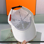 Hermès H Embroidered Cotton Baseball Cap
