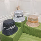 Dior Sheer Organza Logo Bucket Hat for Women & Men